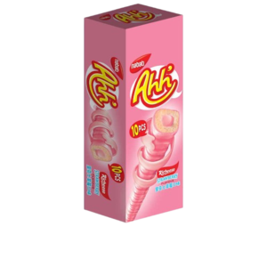 Cek Halal Nabati Ahh Makanan Ringan Ekstrudat Salut Krim Rasa Keik Stroberi Keju