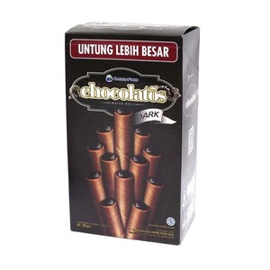 Cek Halal Chocolatos Wafer Roll Rasa Cokelat (Dark)