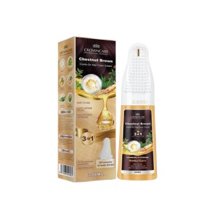 Cek Halal Crowncare Comb-On Hair Color Cream-Chestnut Brown