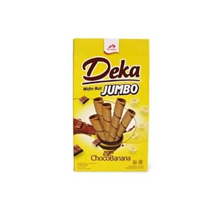Cek Halal Deka Wafer Roll Rasa Cokelat Pisang
