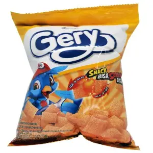 Cek Halal Gery Makanan Ringan Ekstrudat Bentuk Bantal Rasa Keju