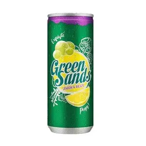 Cek Halal Green Sands Minuman Berkarbonasi Rasa Lemon Dan Anggur