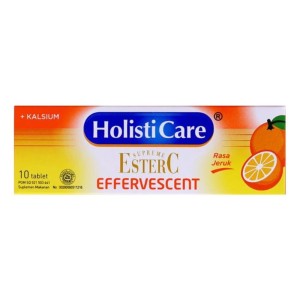 Cek Halal Holisticare Supreme Ester C Effervescent Orange Flavour