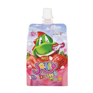 Cek Halal Inaco Minuman Jeli Rasa Stroberi dengan Nata De Coco Jelly Drink