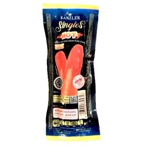 Cek Halal Kanzler Singles Sosis Sapi Dan Ayam Rasa Pedas