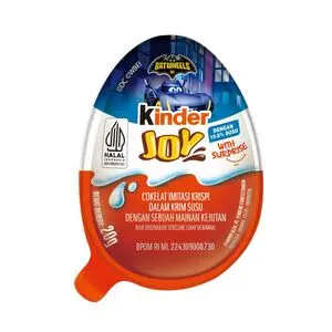 Cek Halal Kinder Joy For Boys Cokelat Imitasi Krispi Dalam Krim Susu