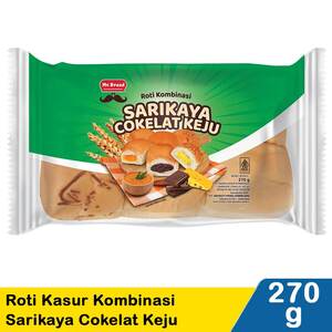 Cek Halal Mr Bread Roti Manis Kasur Kombinasi (Sarikaya, Cokelat, Keju)