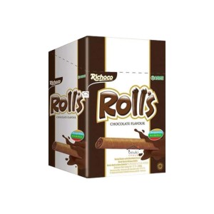 Cek Halal Nabati Roll s Richoco Wafer Roll Isi Krim Cokelat