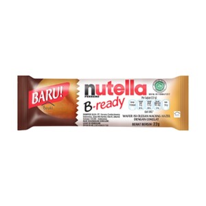 Cek Halal Nutella B-ready Wafer Isi Olesan Kacang Hazel Dengan Cokelat