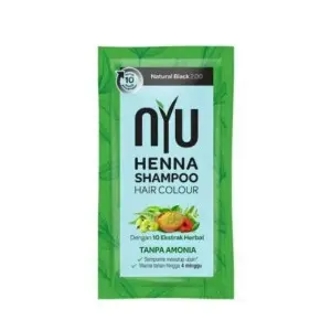 Cek Halal Nyu Henna Shampoo Hair Colour, Natural Black