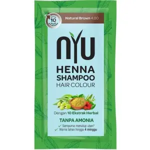 Cek Halal Nyu Henna Shampoo Hair Colour, Natural Brown