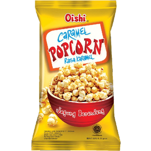 Cek Halal Oishi Jagung Berondong Rasa Karamel (Popcorn Caramel Flavor)