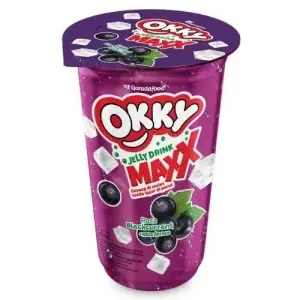 Cek Halal Okky Maxx Minuman Jeli Rasa Blackcurrant