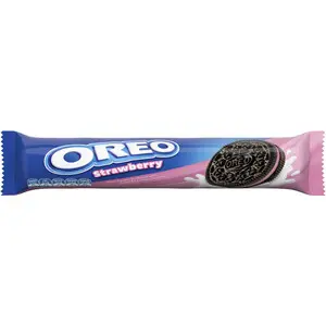 Cek Halal Oreo Biskuit Sandwich Coklat Dengan Krim Rasa Strawberry