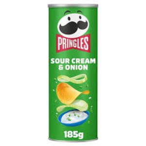 Cek Halal Pringles Makanan Ringan Kentang Rasa Krim Asam Dan Bawang (Sour Cream & Onion)