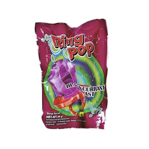 Cek Halal Ring Pop Kembang Gula Rasa Blackcurrant Blackcurrant Blast