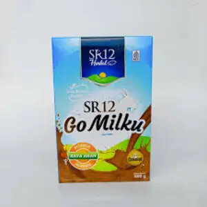 Cek Halal SR12 GoMilku Minuman Mengandung Susu Kambing Bubuk Rasa Cokelat dengan Madu, Ikan Gabus dan Daun Kelor