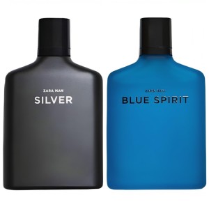 Cek Halal Zara Man Silver & Blue Spirit - Eau De Toilette Set