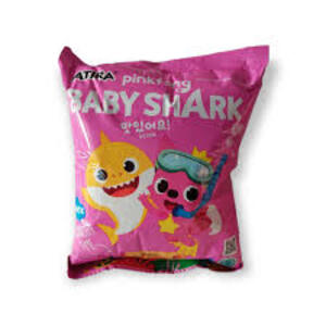 Cek Halal Atira (Desain Pinkfong Baby Shark - Pink) Makanan Ringan Ekstrudat Rasa Balado