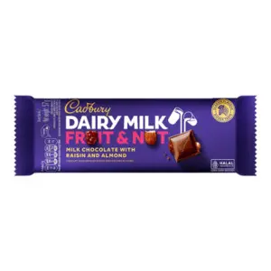 Cek Halal Cadbury Cokelat Susu Dengan Kismis Dan Kacang Almond Dairy Milk Fruit Nut