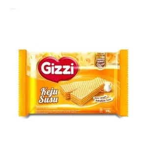Cek Halal Gizzi Wafer Krim Aneka Rasa