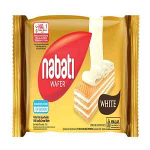 Cek Halal Nabati White Wafer Krim Rasa Susu Vanila