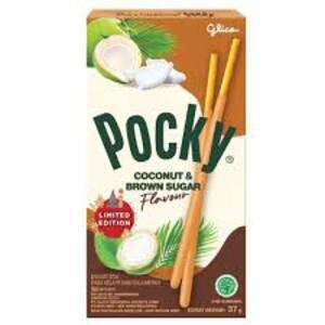 Cek Halal Pocky Biskuit Stik Rasa Kelapa Dan Gula Merah (Coconut And Brown Sugar Flavour)