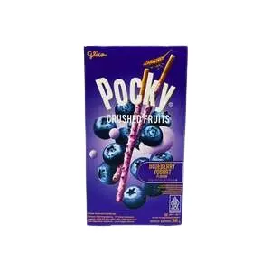 Cek Halal Pocky Biskuit Stik Salut Rasa Blueberry Dan Yogurt Dengan Buah Blueberry Dan Butiran Kukis