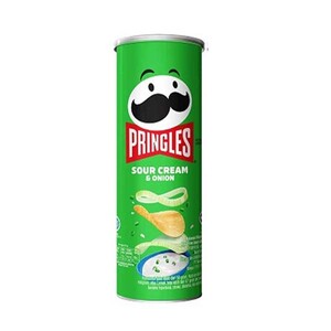 Cek Halal Pringles Makanan Ringan Kentang Rasa Krim Asam Dan Bawang (Sour Cream & Onion)