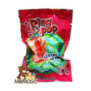 Cek Halal Ring Pop Kembang Gula Rasa Stroberi Strawberry Splash