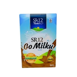 Cek Halal Sr12 Gomilku Minuman Mengandung Susu Kambing Bubuk Rasa Cokelat dengan Madu, Ikan Gabus, dan Daun Kelor