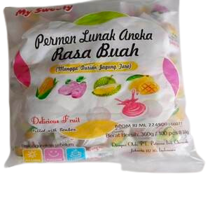 Cek Halal Sweet Town Permen Lunak Aneka Rasa Buah (Semangka, Jeruk, Stroberi, Lemon, Nanas, Raspberry, Blueberry - Smile Gummi)