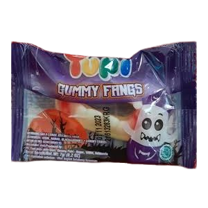 Cek Halal Yupi Kembang Gula Lunak Jeli Aneka Rasa Stroberi Krim Nanas Blackcurrant Gummy Fangs