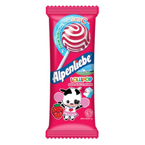 Cek Halal Alpenliebe (Pose Girl) Kembang Gula Lollipop Rasa Susu Stroberi
