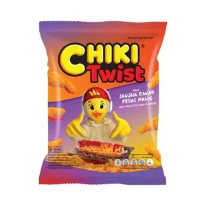 Cek Halal Chiki Twist Makanan Ringan Ekstrudat Rasa Jagung Bakar Pedas Manis (Spicy Roasted Corn Flavor)
