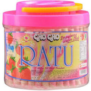 Cek Halal Cho Cho Ratu Wafer Roll Rasa Stroberi