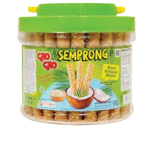 Cek Halal Cho Cho Wafer Roll rasa Kelapa Wijen (Semprong)
