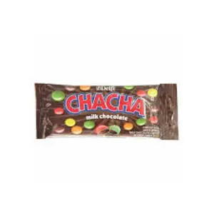 Cek Halal Delfi Chacha Cokelat Susu Isi Kacang Aneka Warna