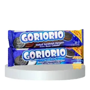 Deo Goriorio Biskuit Sandwich Dengan Krim Rasa Vanila