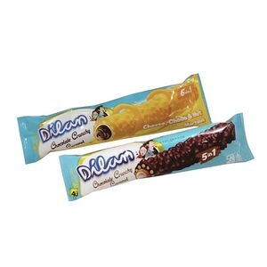 Cek Halal Dilan Wafer Roll Isi Krim Vanila Dengan Krispi Biskuit Bersalut Karamel Dan Cokelat