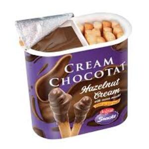 Cek Halal Dogtat Biskuit Colek Dengan Krim Kacang Hazel Dan Cokelat (Hazelnut Cream With Cocoa Snack)