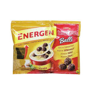 Cek Halal Energen Minuman dengan Sereal Rasa Vanila + Topping Bola Cokelat