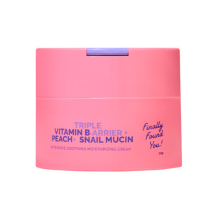 Cek Halal Finally Found You ! Triple Vitamin B-arrier + Peach + Snail Mucin Intensive Soothing Moisturizing Cream