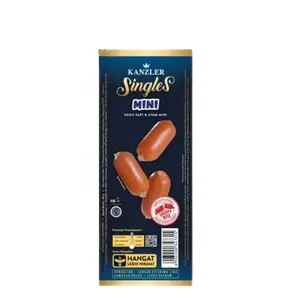 Cek Halal Kanzler Singles Sosis Daging Ayam Dan Sapi Pasteurisasi Mini
