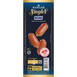 Cek Halal Kanzler Singles Sosis Sapi dan Ayam Mini