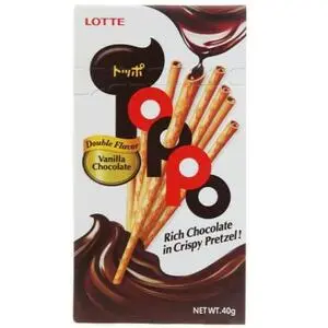 Cek Halal Lotte-Toppo Biskuit Stik Pretzel Rasa Vanilla Isi Cokelat