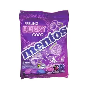 Cek Halal Mentos (Berrygood) Kembang Gula Rasa Aneka Buah (Blackcurrant, Blueberry, Raspberry)