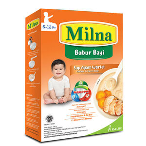Cek Halal Milna (Desain R20) Makanan Pendamping Asi Pokok Bubuk Instan Rasa Sup Ayam Wortel Untuk Bayi Usia 6-12 Bulan
