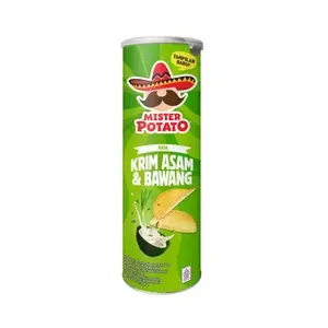 Cek Halal Mister Potato Makanan Ringan Simulasi Kentang Rasa Krim Asam & Bawang
