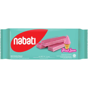 Cek Halal Nabati Wafer Krim Rasa Pink lava